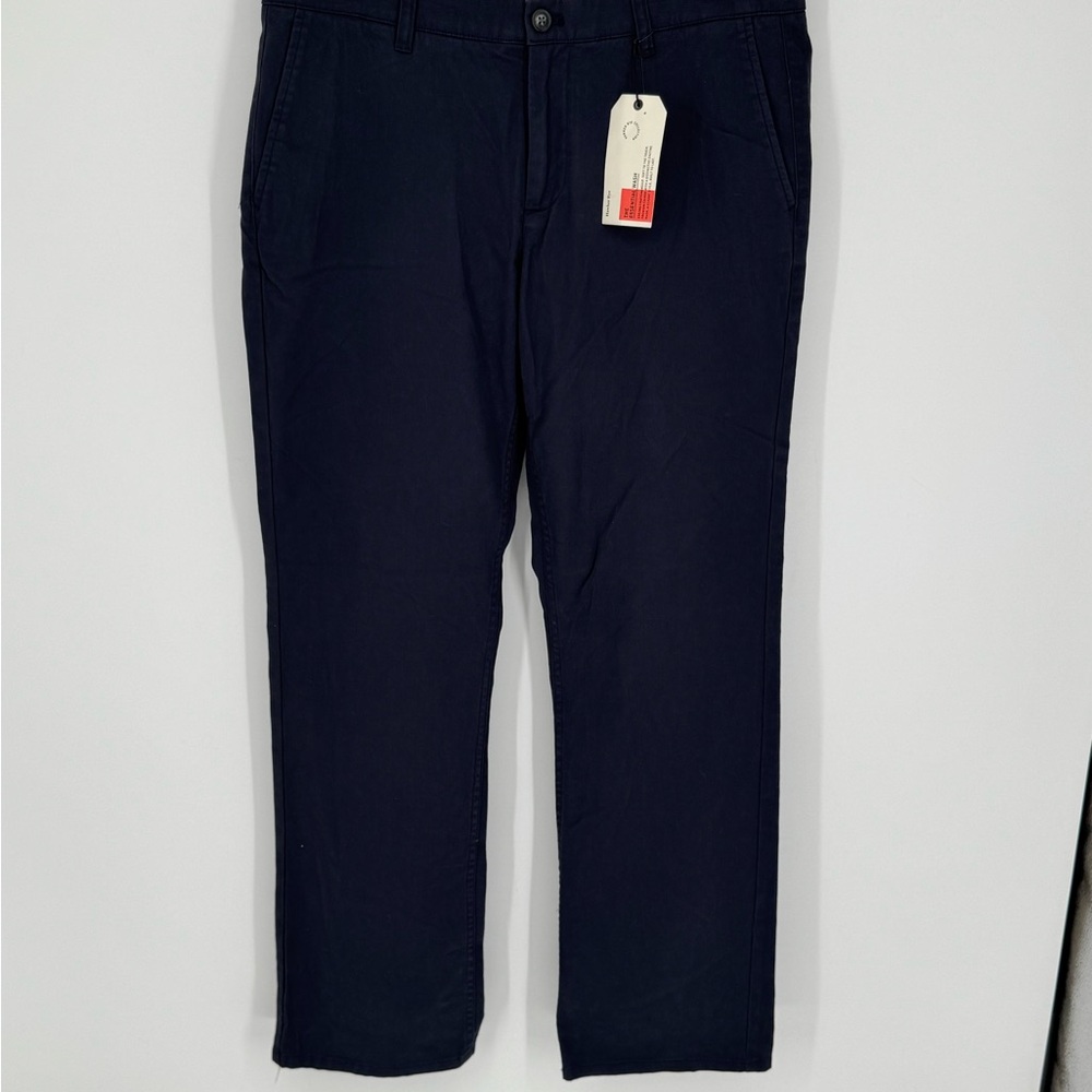 NWT Hawker Rye Men’s Straight Chino Pants Navy Size 34x32 Cotton/Spandex G9